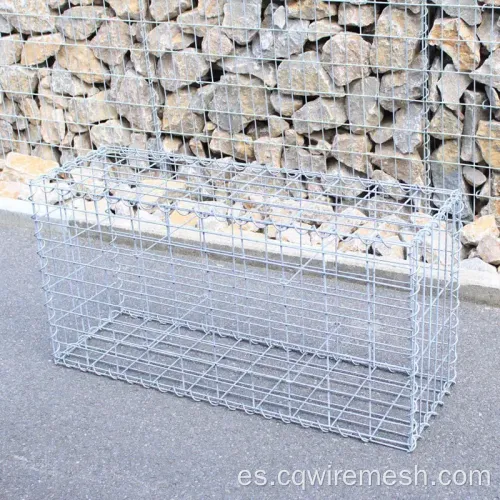 Cesta de gabion soldado recubierta de PVC Galfan